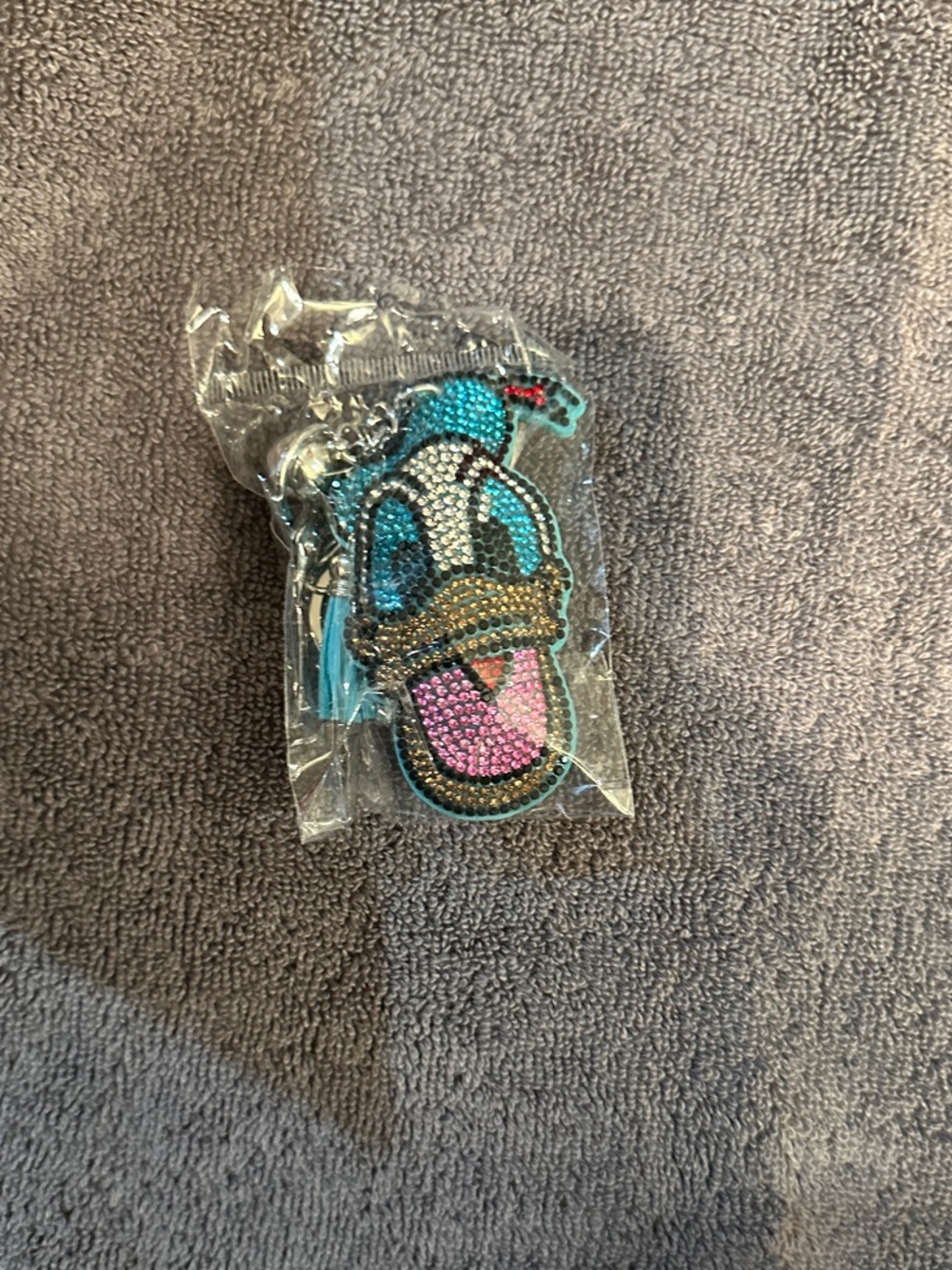 Blue and Pink Cartoon Keychain Phone Charm